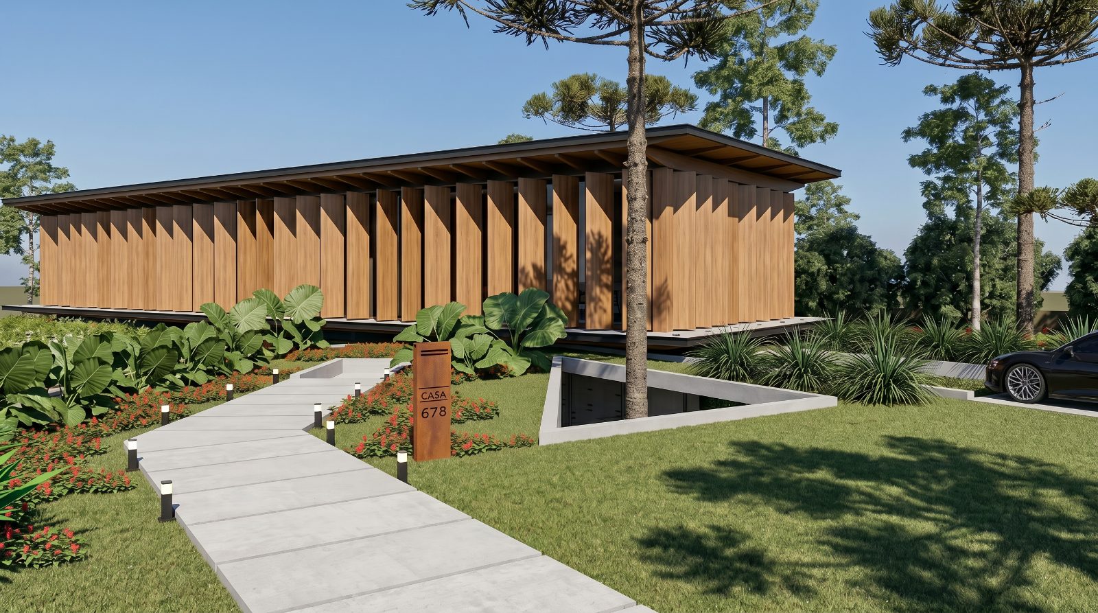 Casa Angular — projeto residencial de alto padrão da FTM Arquitetura em Porto Bello - SC