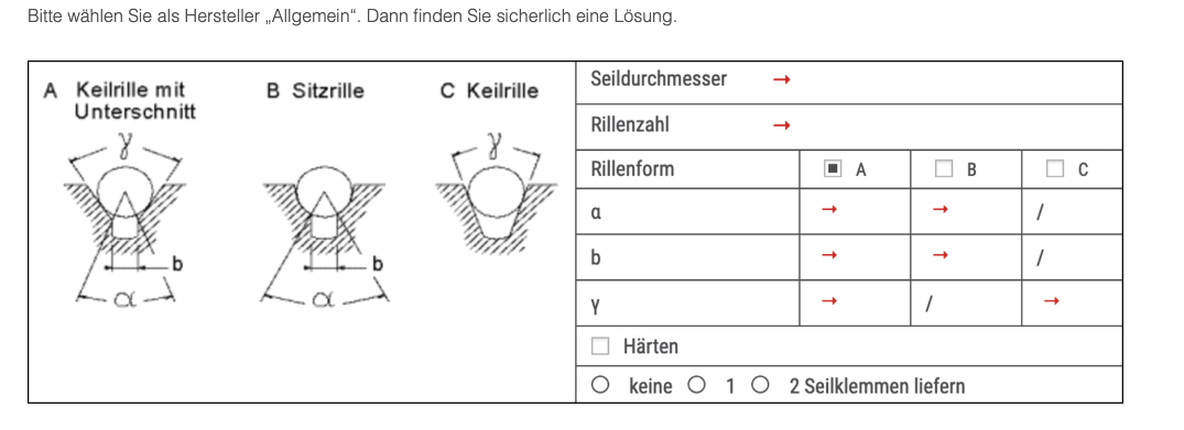 Was tue ich, wenn Hersteller oder Winde unbekannt sind?
