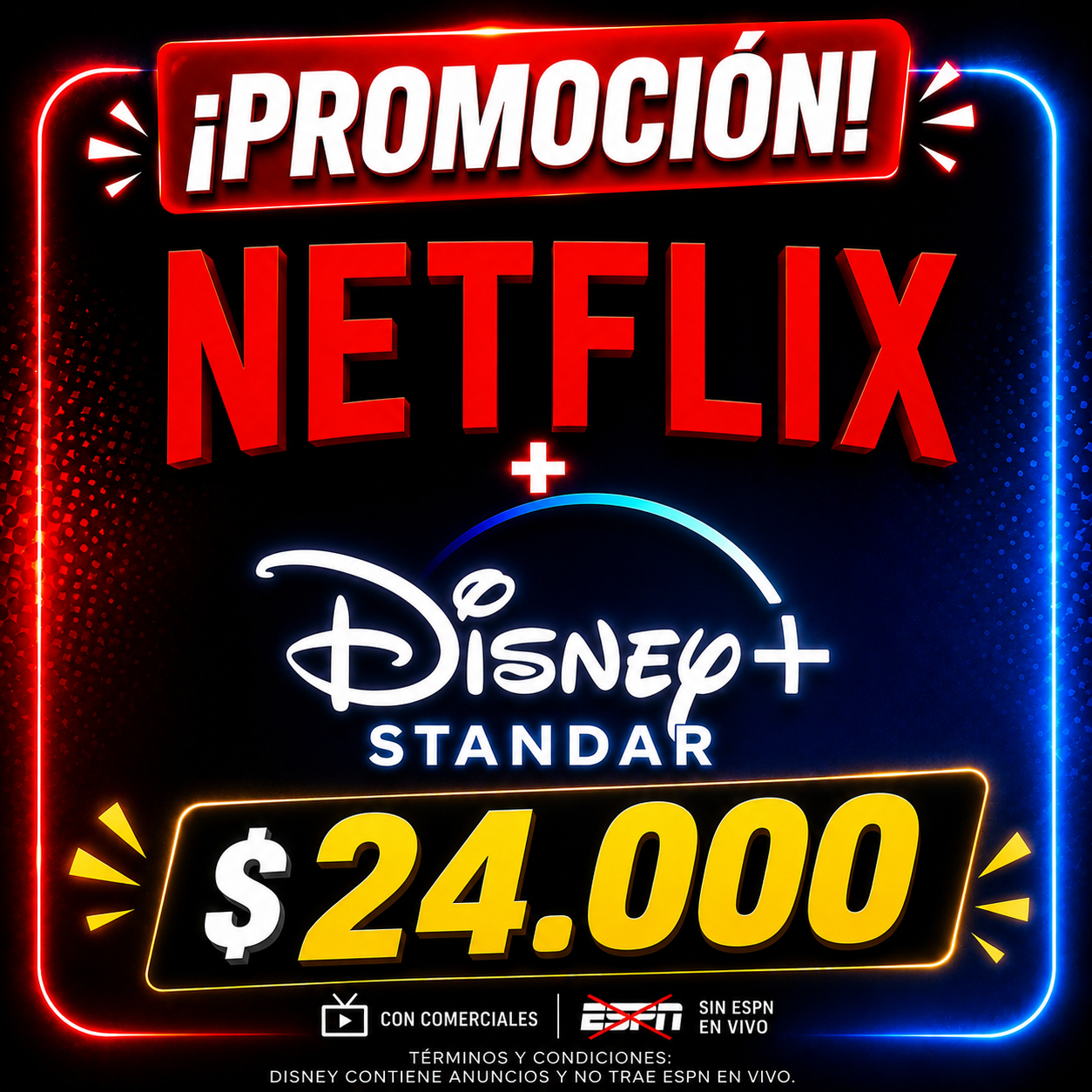NETFLIX + DISNEY STANDAR 