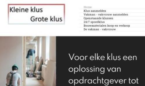 1e financieringsdoel van Kleineklusgroteklus.nl