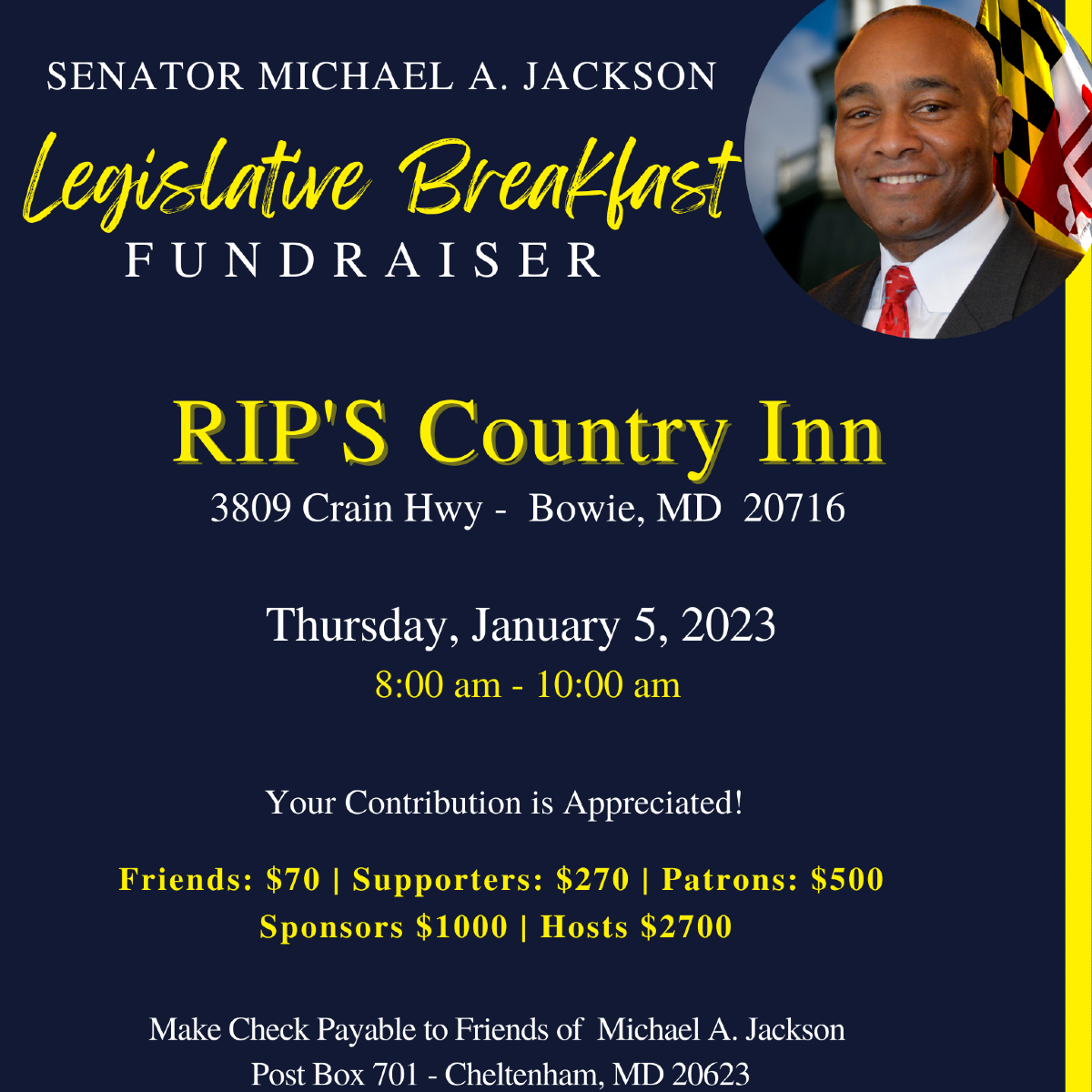 Legislative Breakfast Fundraiser | Donate | FundHero