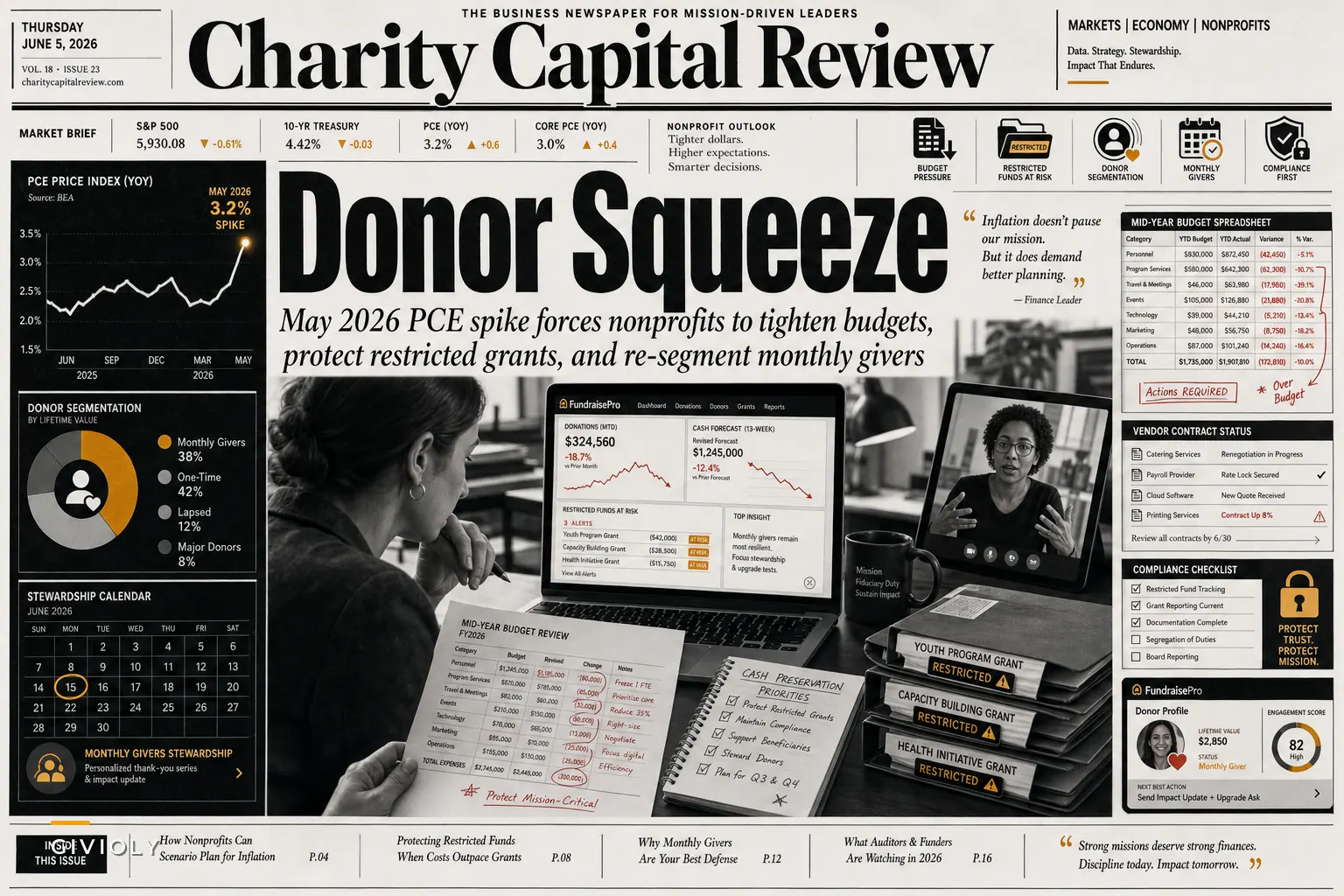 After May's PCE Spike: Tactical Steps Nonprofits Should Take to Protect Budgets, Grant Compliance, and Donor Stewardship
