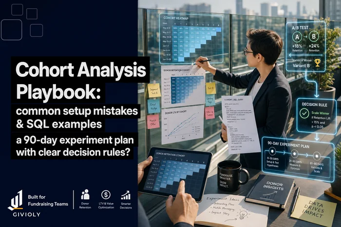 Cohort Analysis Playbook for Fundraising: common setup mistakes, SQL examples and a 90‑day experiment plan