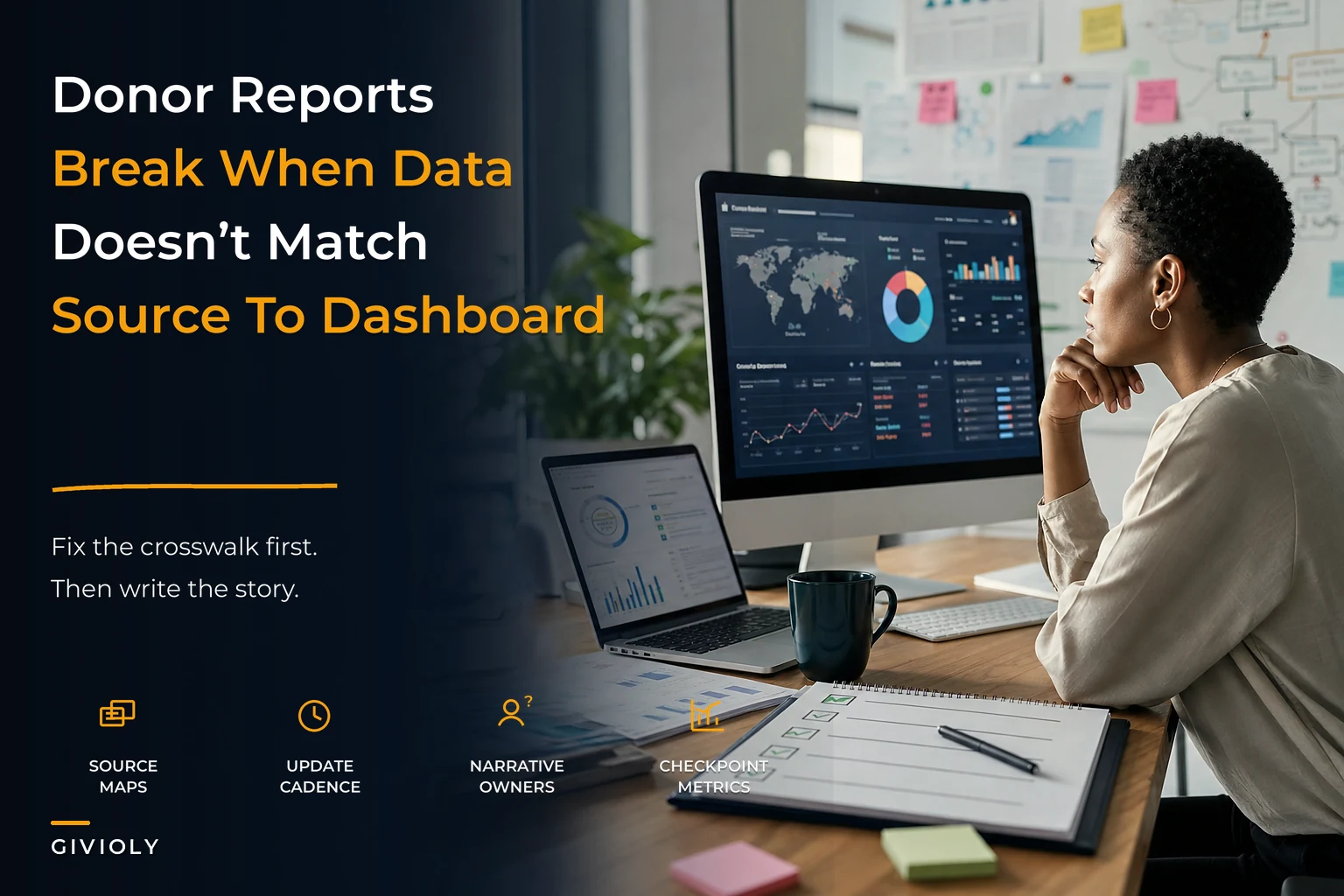 Fix Donor‑Facing Impact Reporting: Source‑to‑Dashboard Mapping, Narrative Templates and a Production Checklist