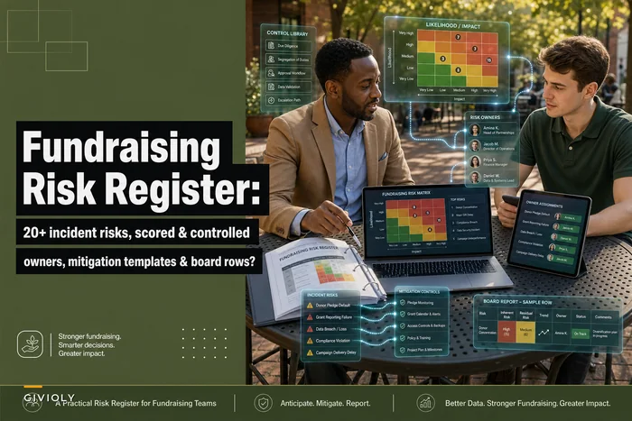 Fundraising Risk Register Template for Nonprofits