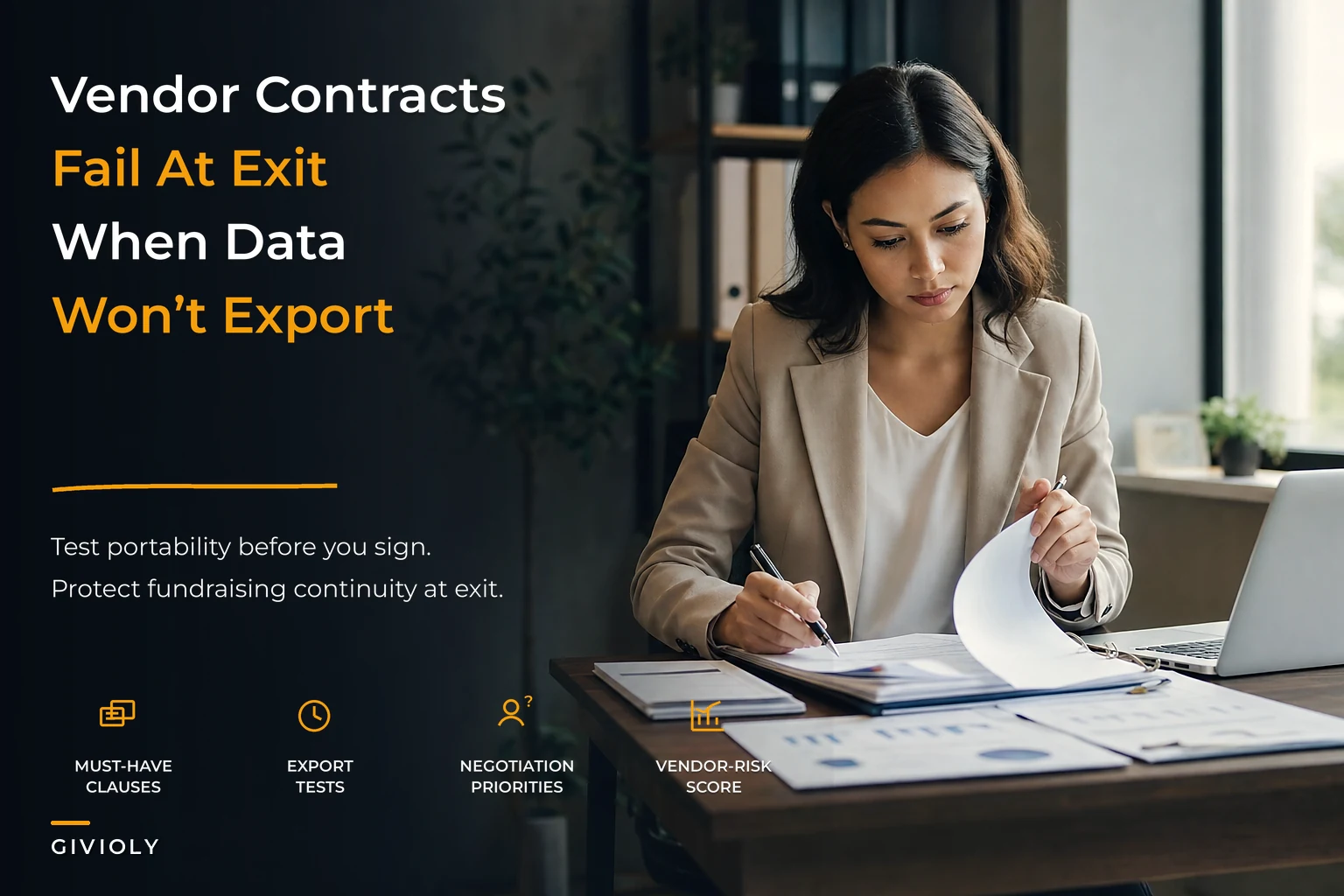 Fundraising Vendor Selection, Contracts and SLA Playbook