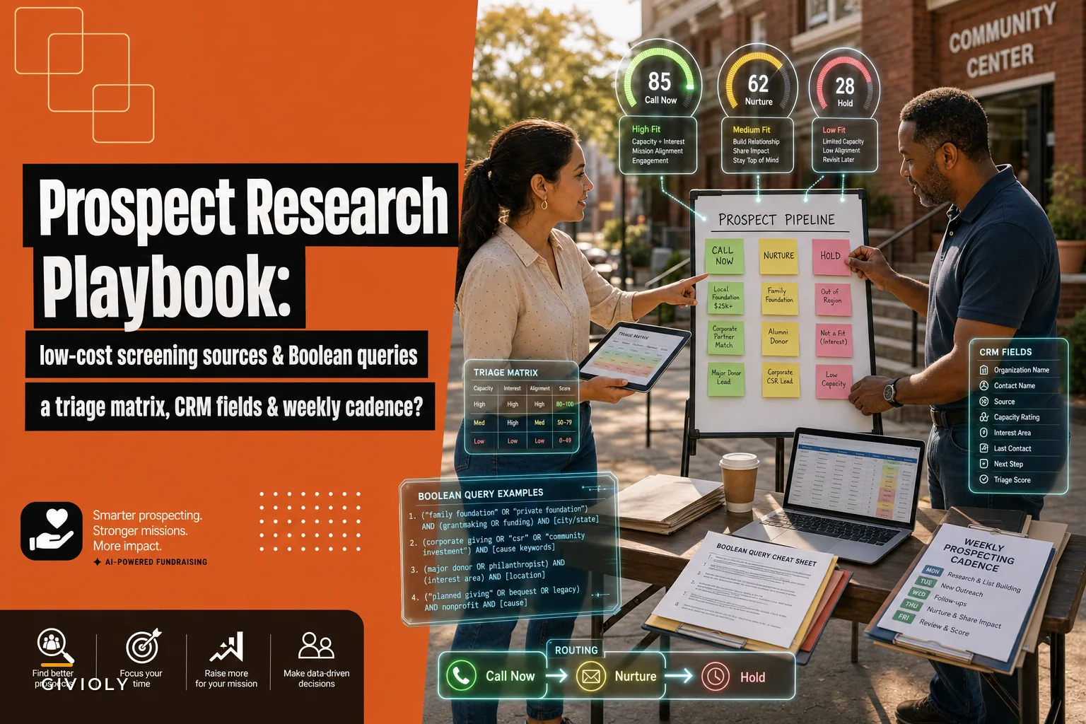 Prospect Research for Small Nonprofits: Low-Cost Screening Sources, Boolean Queries and a Triage Matrix