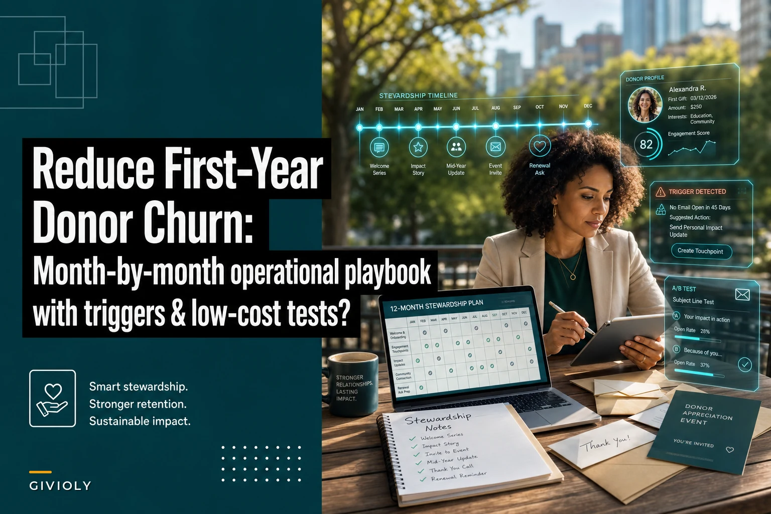 Reduce First-Year Donor Churn: a Month-by-Month Operational Playbook with Triggers and Low-Cost Tests
