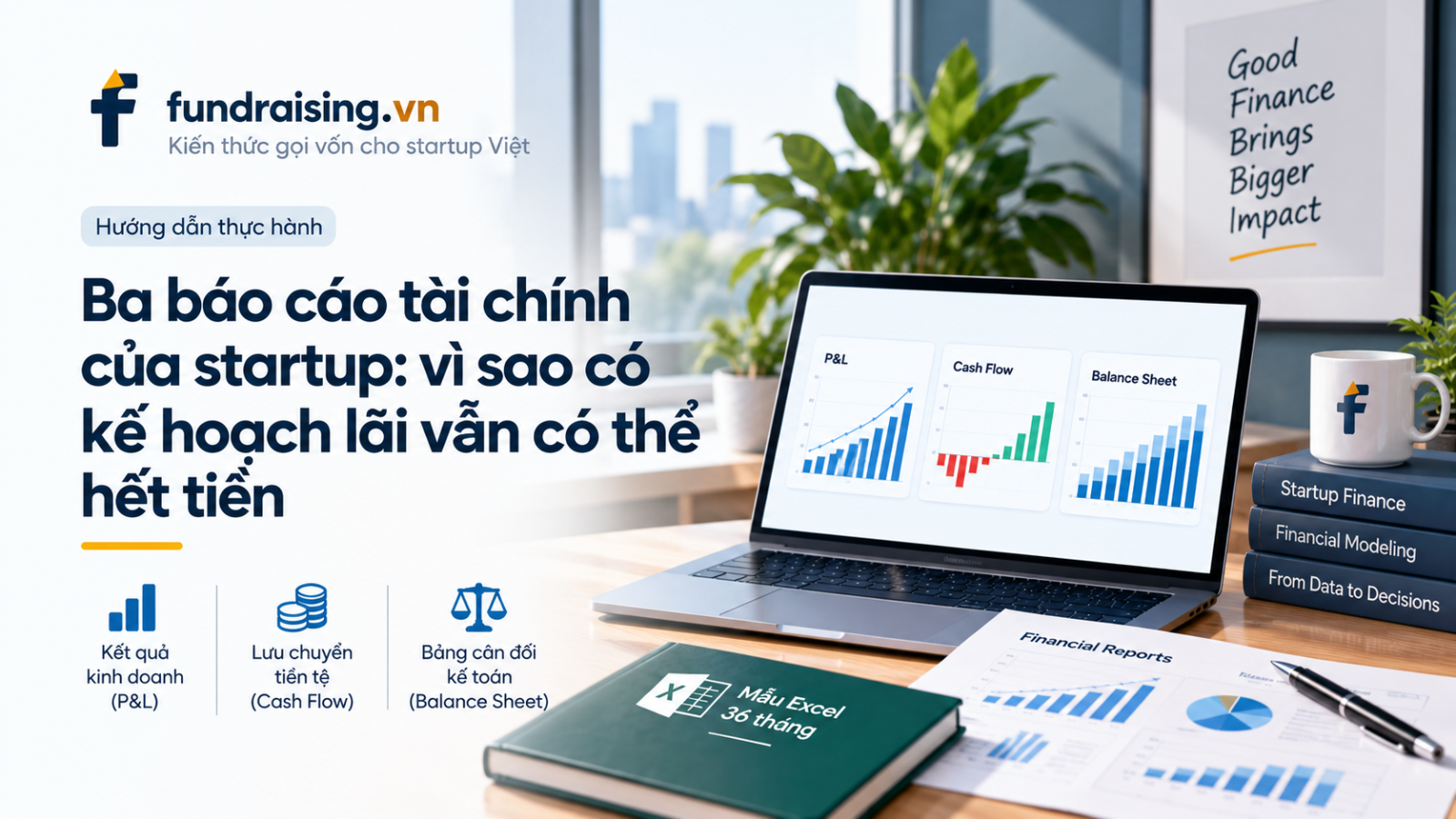 Ba báo cáo tài chính của startup: vì sao có kế hoạch lãi vẫn có thể hết tiền