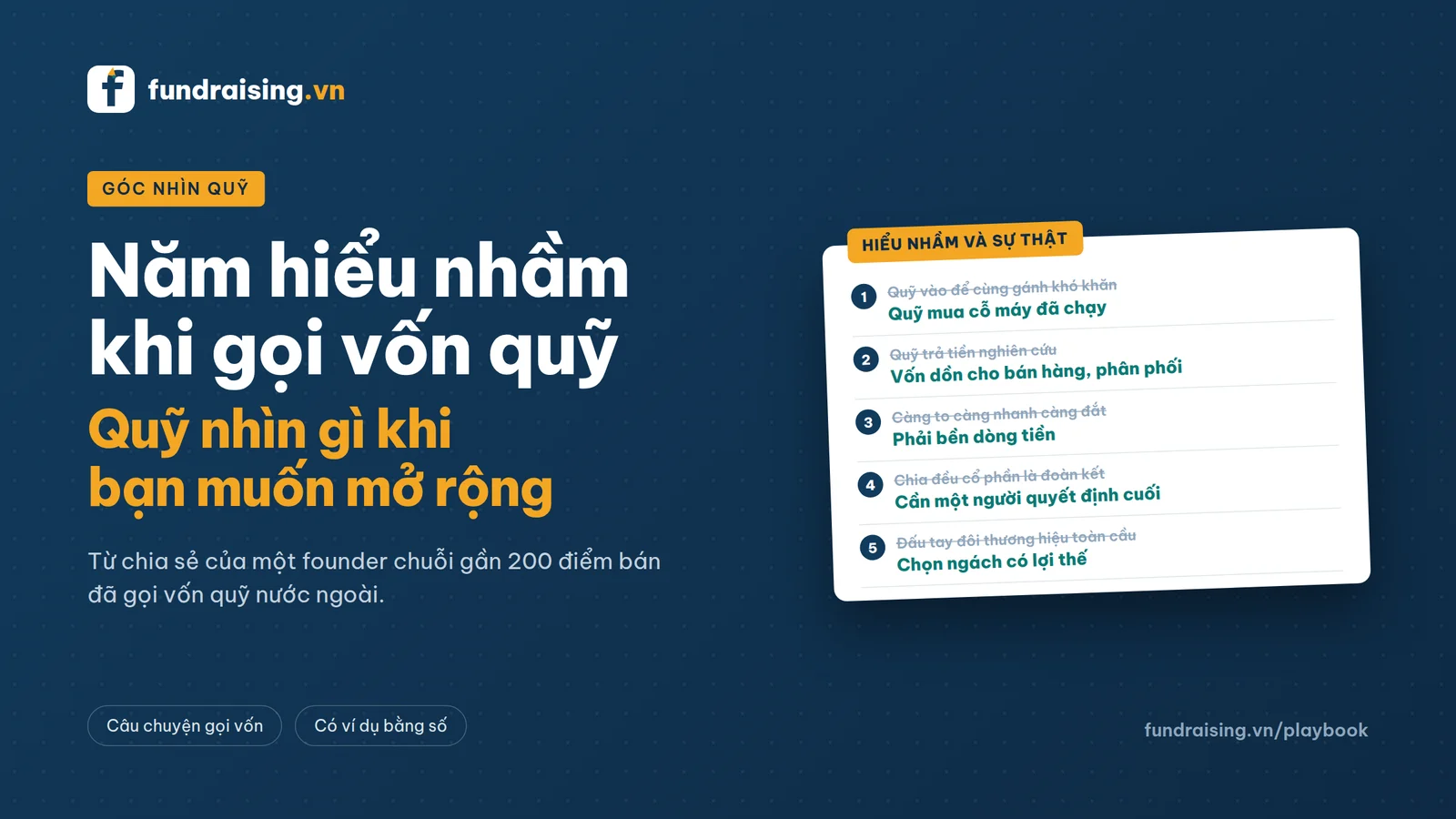 Năm hiểu nhầm của founder khi gọi vốn quỹ đầu tư, đặt cạnh góc nhìn của nhà đầu tư
