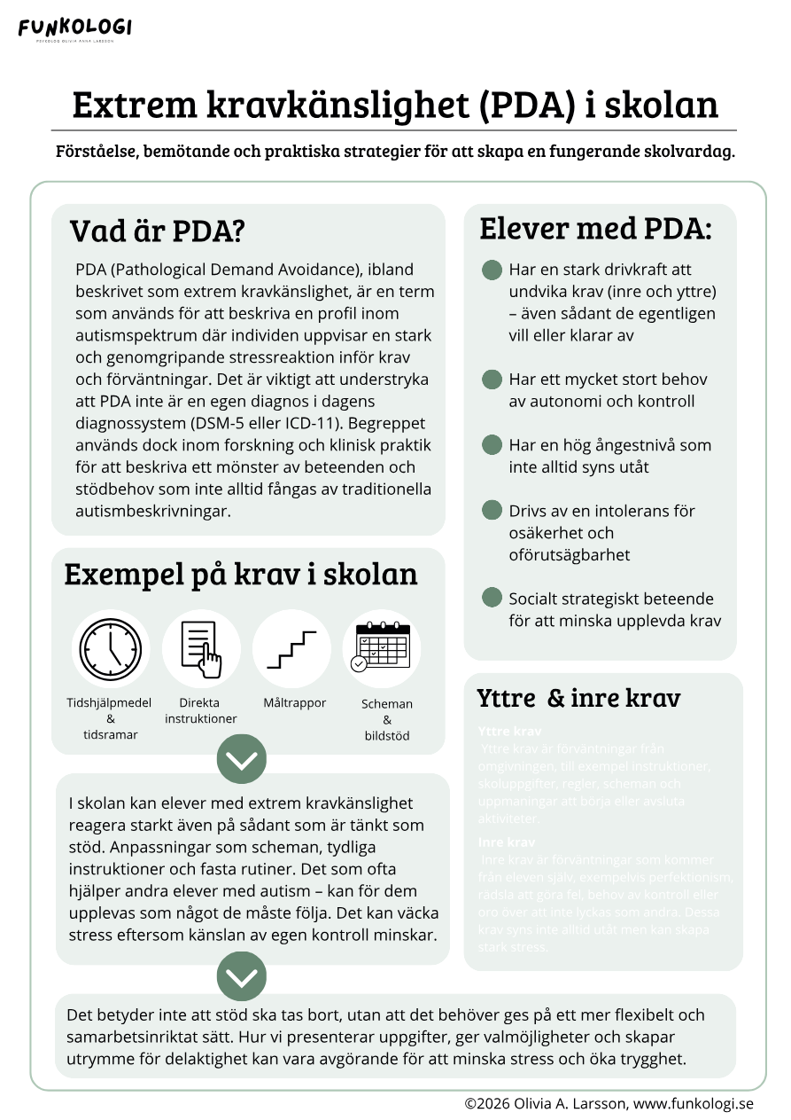 Förhandsvisning av Extrem kravkänslighet (PDA) i skolan