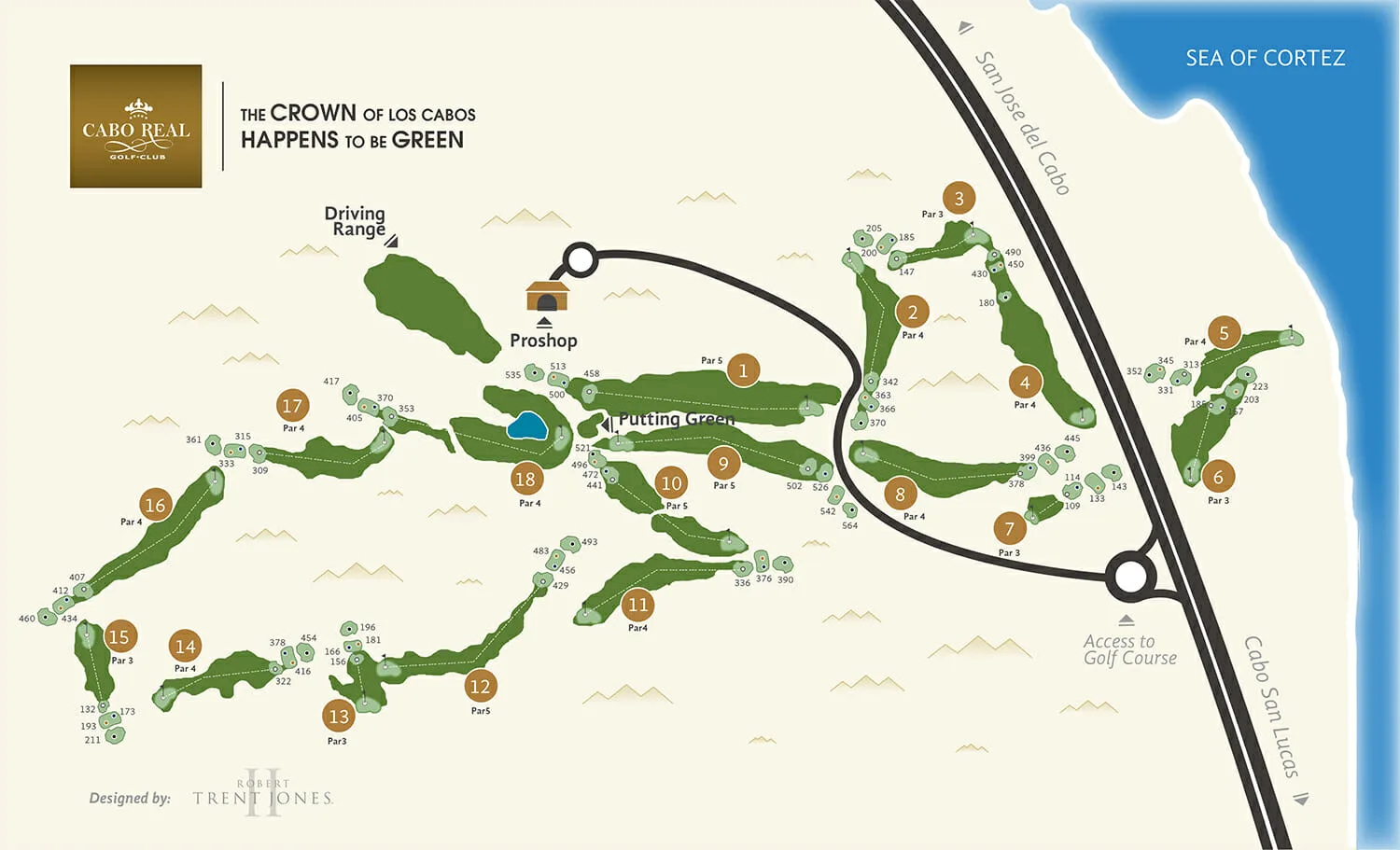 Cabo Real course layout