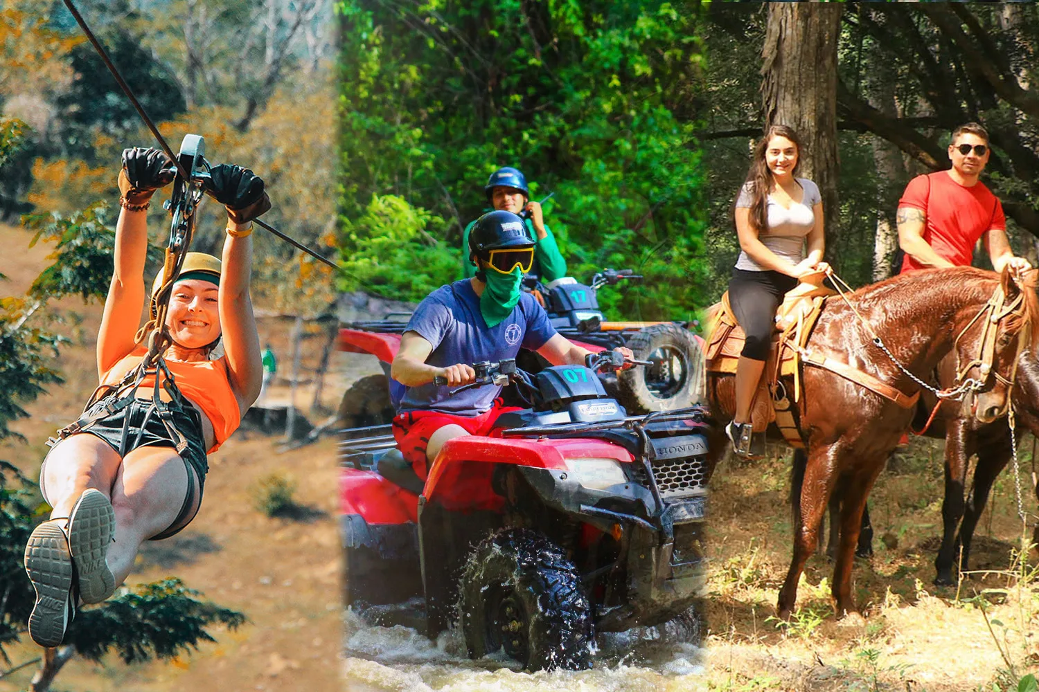 Zip Line / ATV / Horse Combo