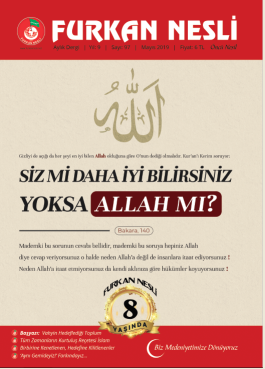 Siz Mi Daha İyi Bilirsiniz Yoksa Allah mı?