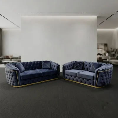 Torento Charcoal Luxury Fabric 3+2 Seater Sofa Set – 3+2 sofa set for the living room