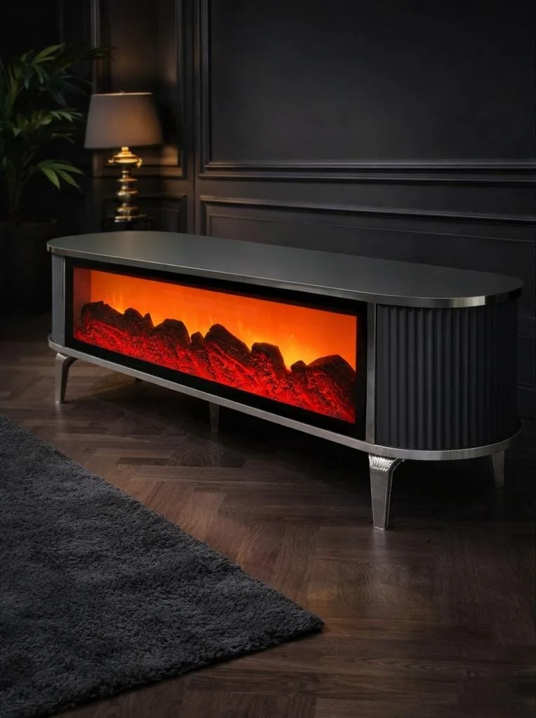 Grey & Silver Luxury Big Screen TV Unit Elecrical - Occasionals furniture in UK