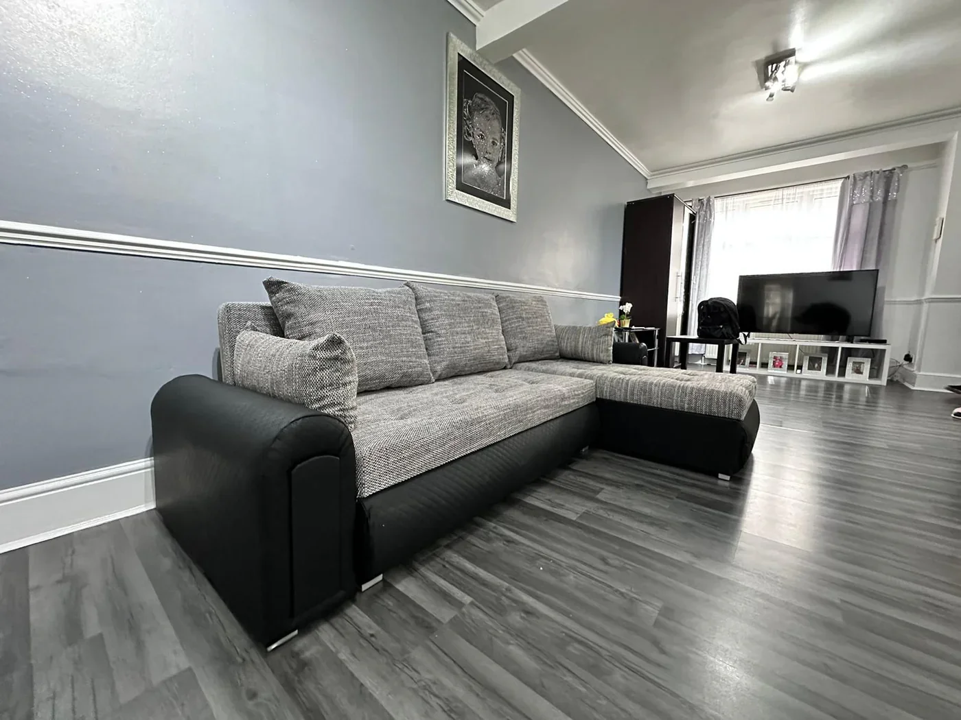 Light Charcoal Berlin Sofa Bed – Modern Convertible Sleeper Sofa – Stylish & Space Saving Living Room Furniture - Sofabeds furniture in UK