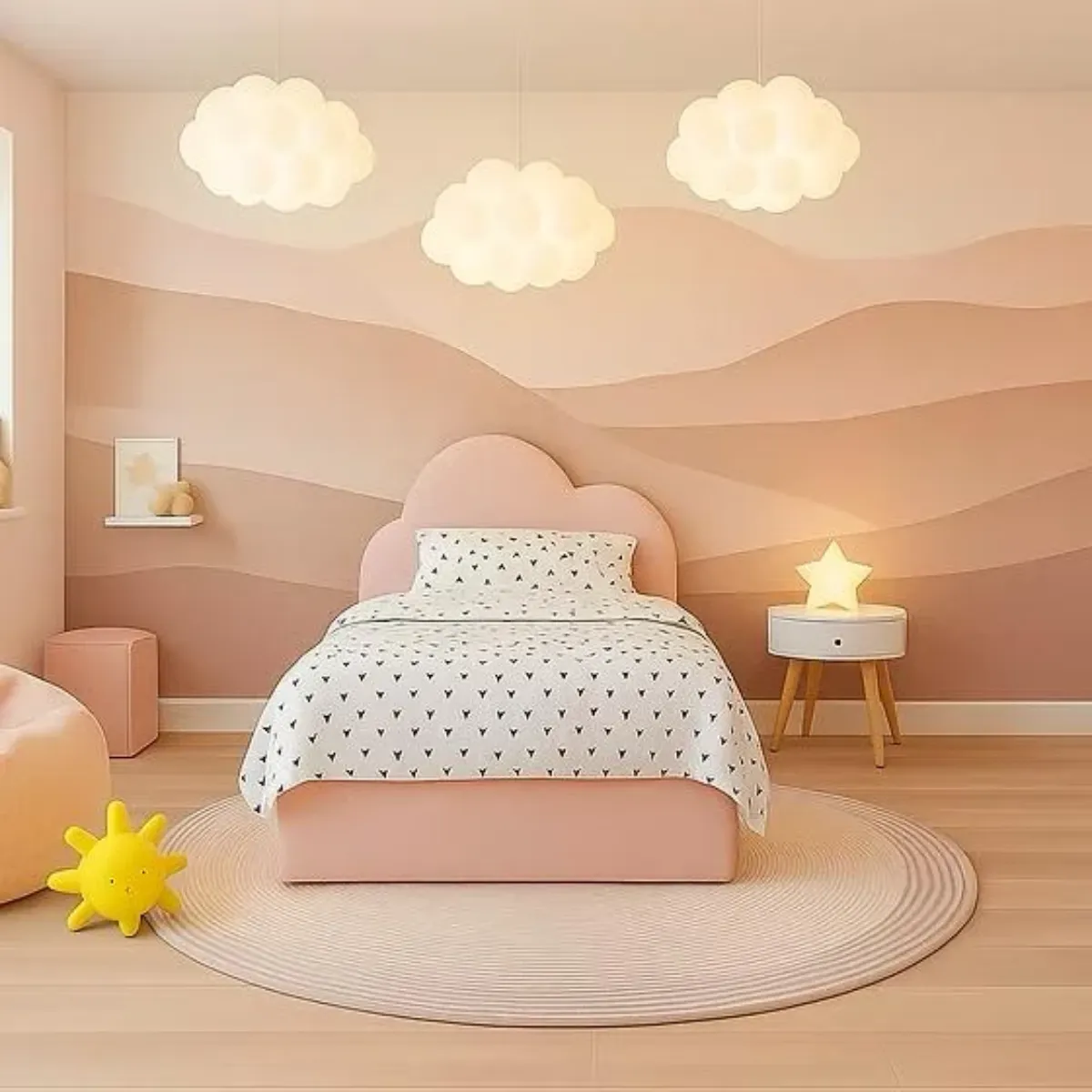 Cloud Single Bed with Mattress UK – Modern Bed Frame - Beds furniture in UK