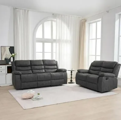 2+3 Seater Recliner Sofa Set UK in Silver – recliner sofa for the living room