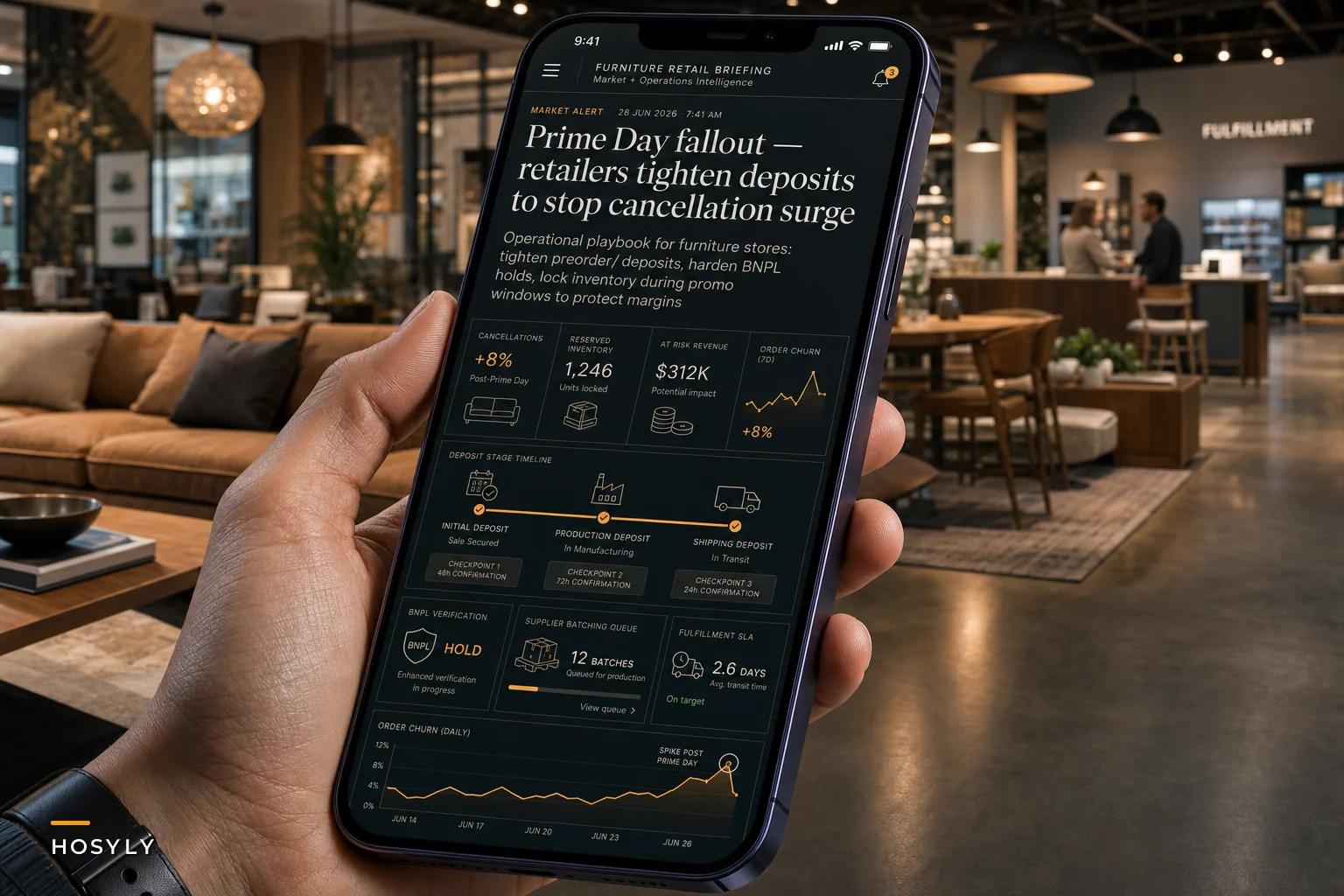 After Prime Day: Rethinking deposit, preorder and inventory controls to protect margins during discount-driven furniture demand