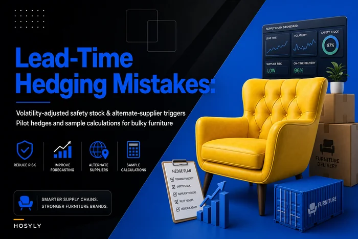 Common lead-time hedging mistakes that inflate inventory costs — volatility-adjusted safety stock for bulky furniture