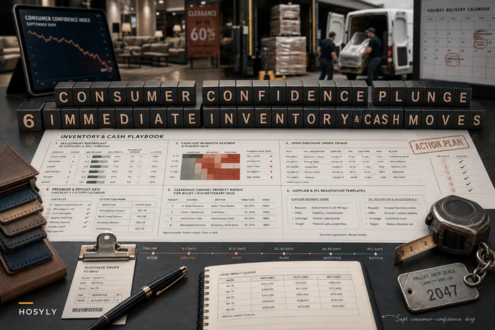 Consumer Confidence Plunge: 6 Immediate Inventory and Cash Moves Furniture Retailers Should Make Before the Holidays