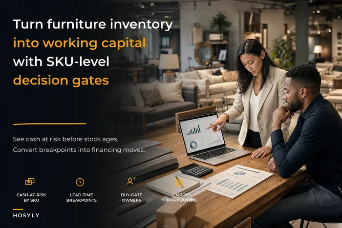 Inventory-to-capital model for furniture retailers