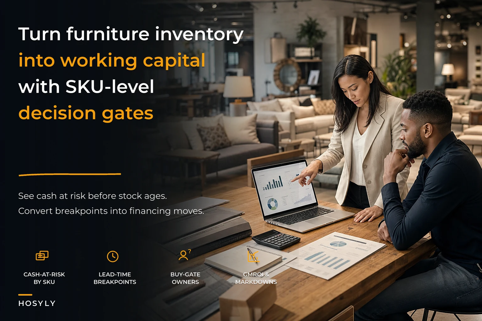 Inventory-to-capital model for furniture retailers