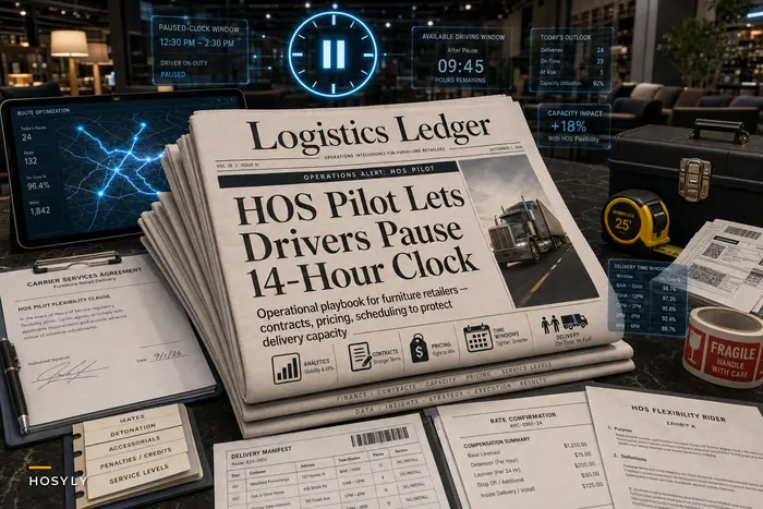 Preparing for flexible truck-driver hours: an operational playbook for furniture retailers to protect delivery capacity and margins