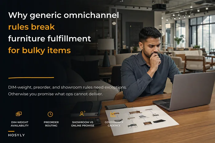 The hidden cost of one-size-fits-all omnichannel rules for furniture — operational policies for bulky-item fulfillment