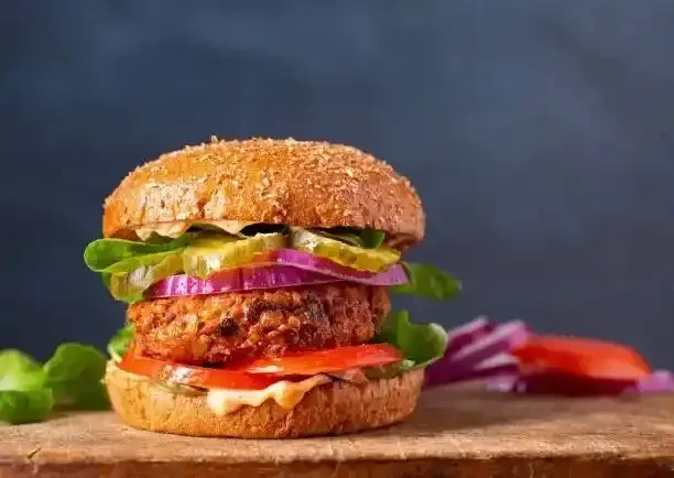 Veg Burgers at Fusion Feast Bistro