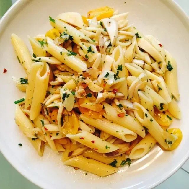 Pasta at Fusion Feast Bistro