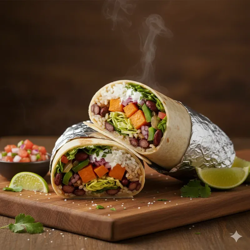 Veg Wraps at Fusion Feast Bistro
