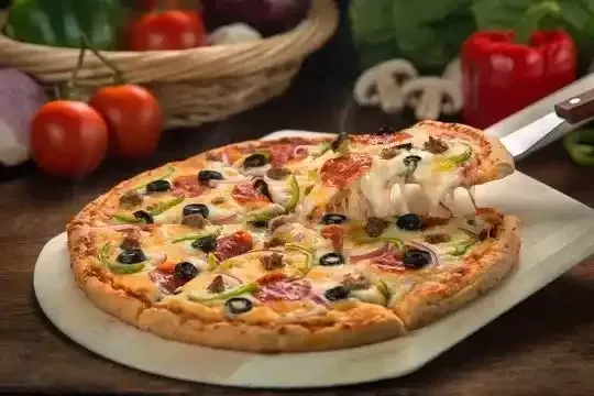 Veg Pizza at Fusion Feast Bistro