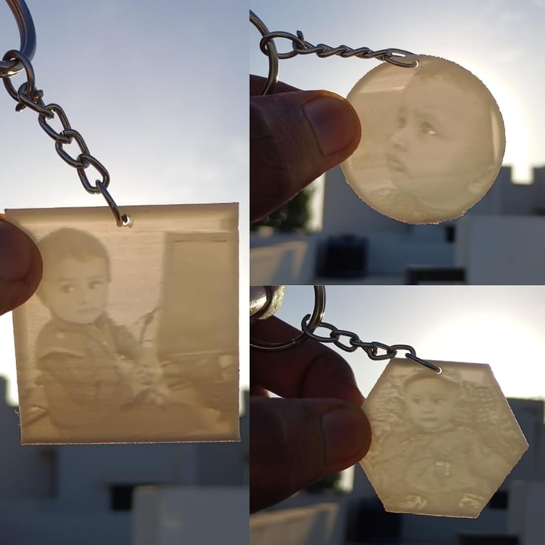 Lithiophane keychain