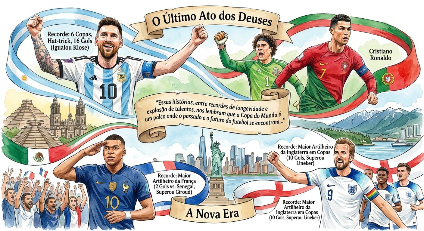 Lendas e Heróis: A Copa de 2026 Pelo Prisma dos Recordes e Gerações