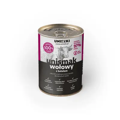 Karma mokra Unismak wołowa z batatem 400g
