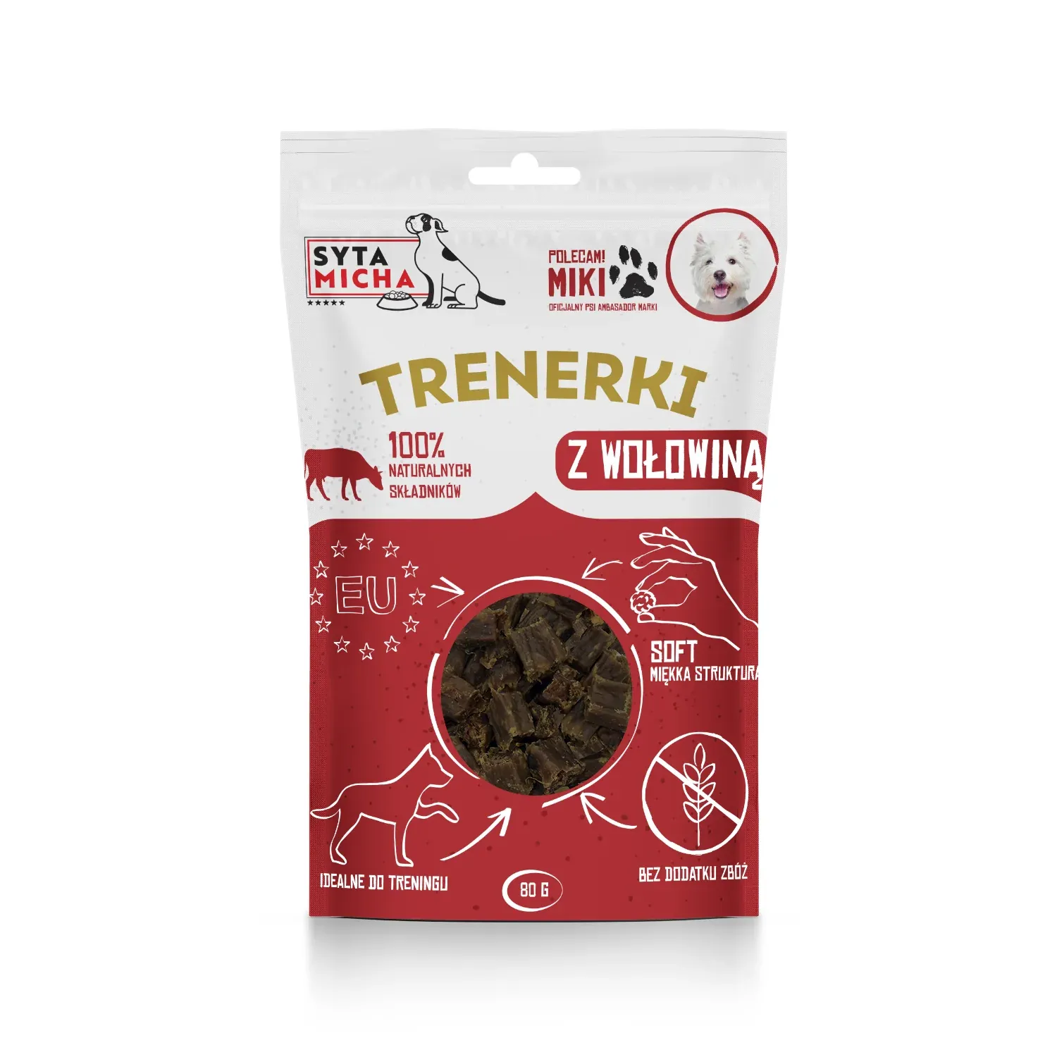 Trenerki z wołowiną 80g
