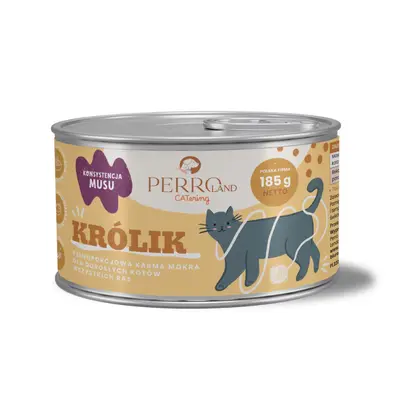 Catering karma mokra dla kotów królik 185g
