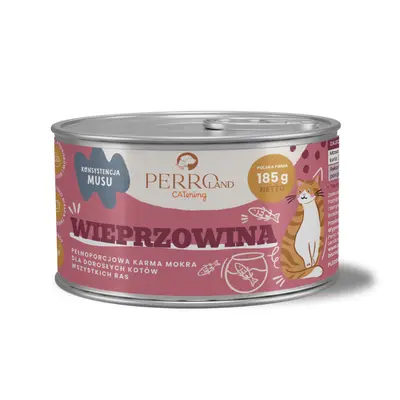 Catering karma mokra dla kotów wieprzowina 185g