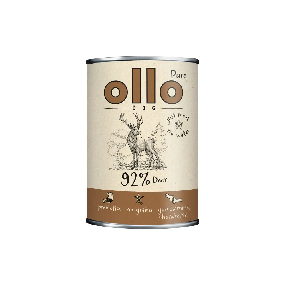 Karma mokra Ollo Pure jeleń 400g
