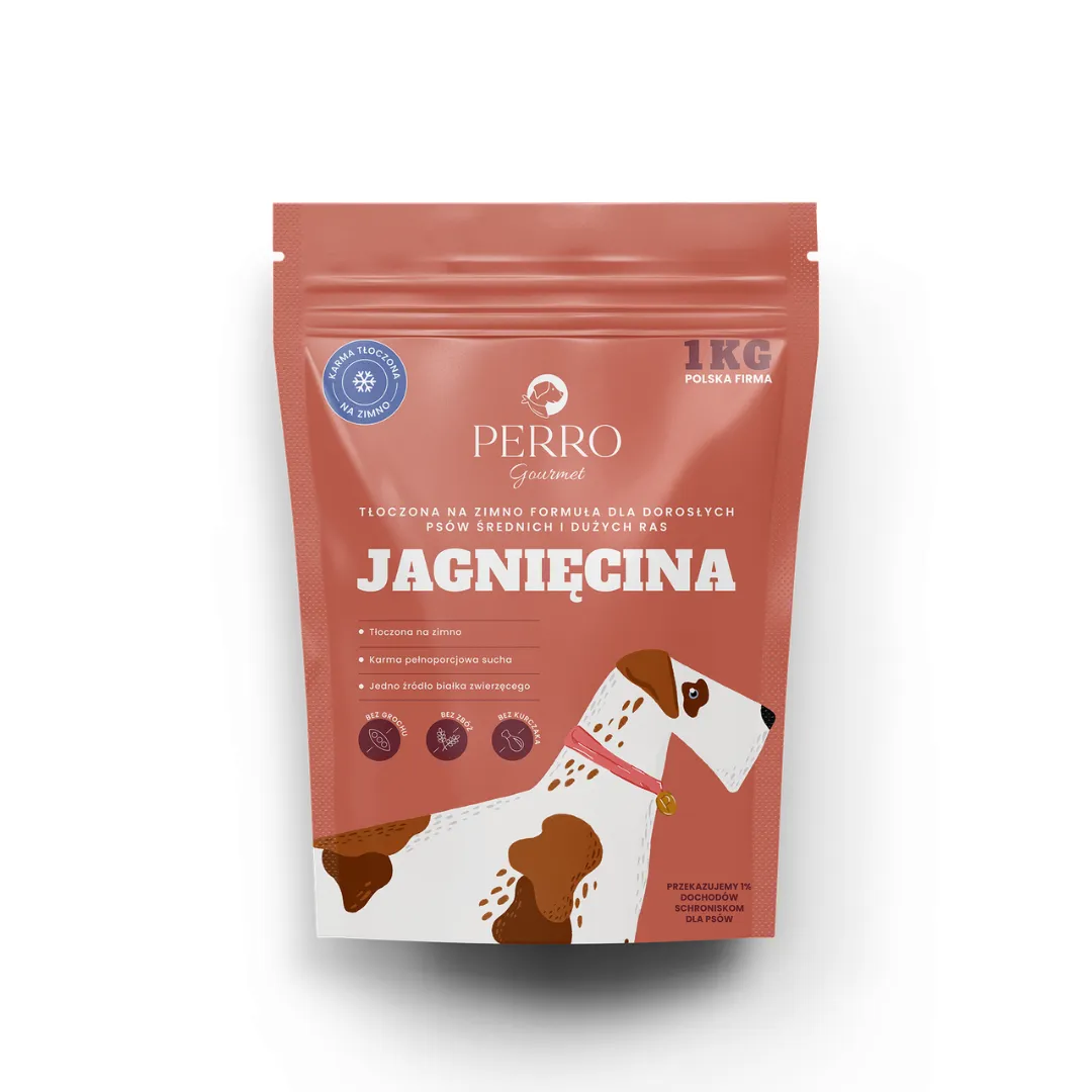 Karma sucha tłoczona na zimno Gourmet jagnięcina 1kg