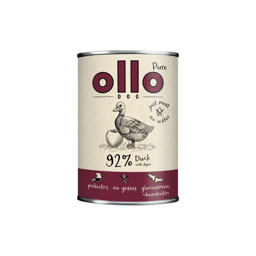 Karma mokra Ollo Pure kaczka z jabłkiem 400g