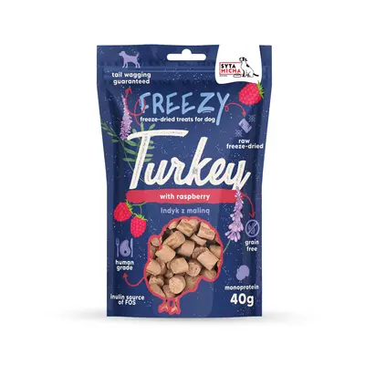 Freezy indyk z malinami i suszoną lawendą 40g