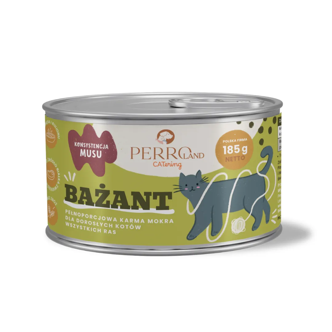 Catering karma mokra dla kotów bażant 185g