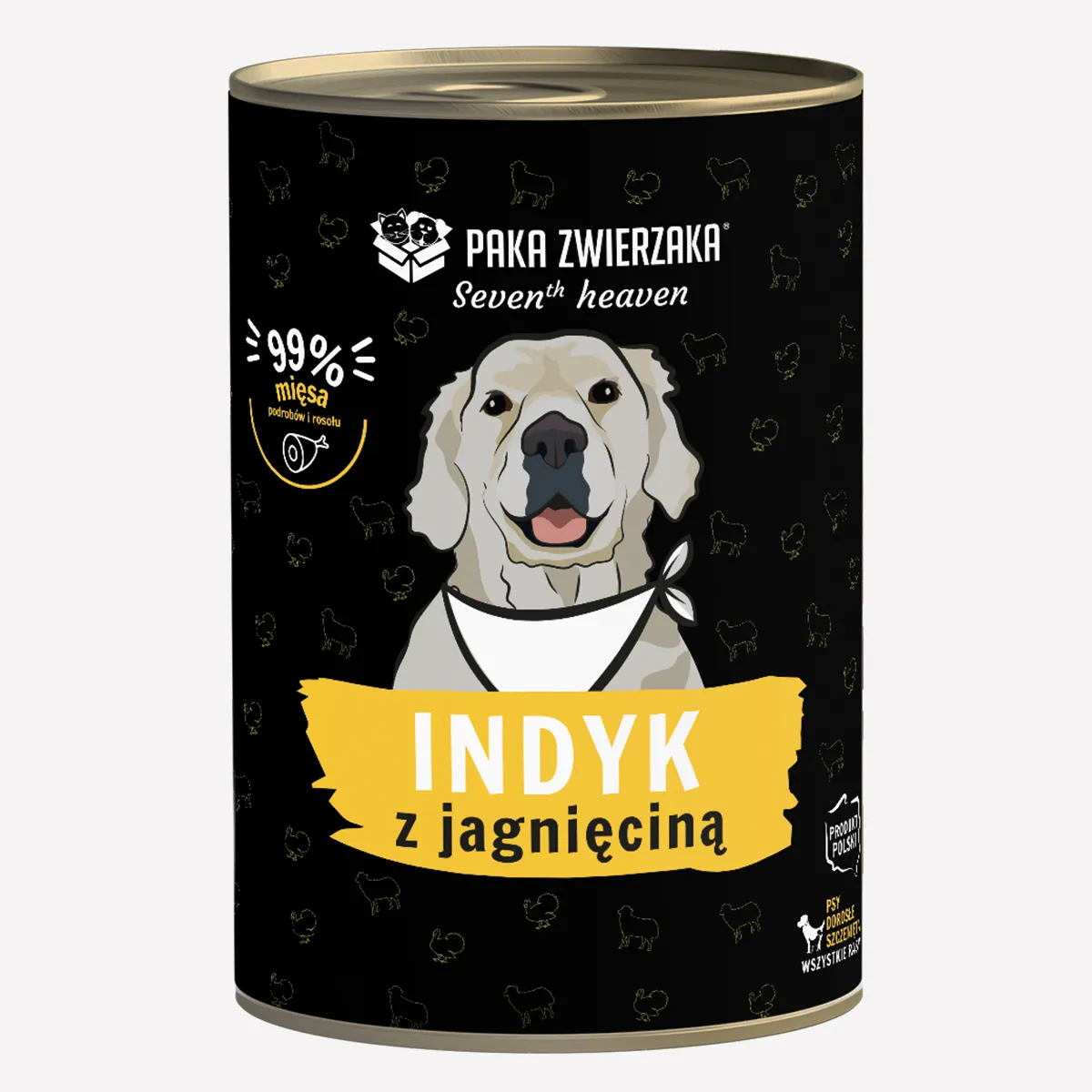 Karma mokra dla psa PAKA ZWIERZAKA Seven’th Heaven indyk z jagnięciną 400 g