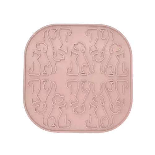 Fiboo - mata lollipop sticky - mata z przyssawkami - RÓŻOWY 19cmx19cm