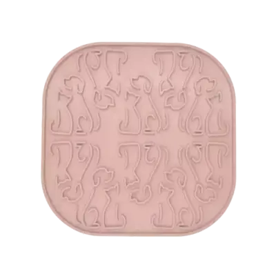 Fiboo - mata lollipop sticky - mata z przyssawkami - RÓŻOWY 19cmx19cm
