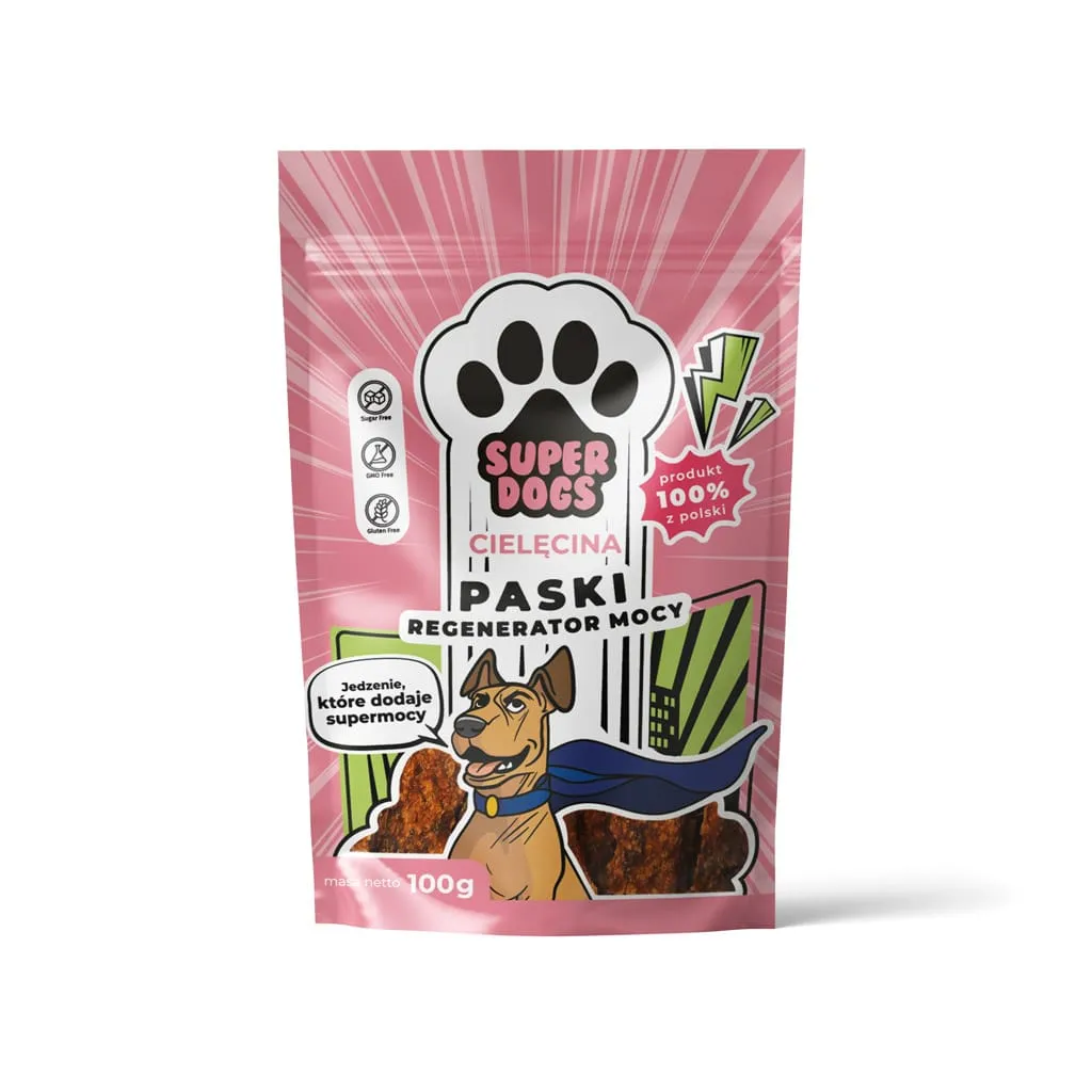 Paski Superdogs regenerator mocy cielęcina