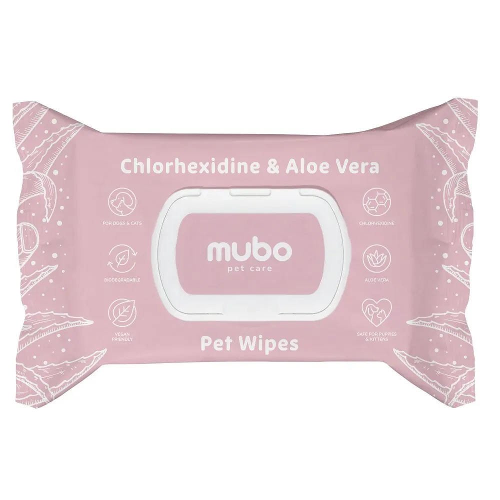 Chusteczki Mubo Chlorhexidine Pet Wipes 40szt